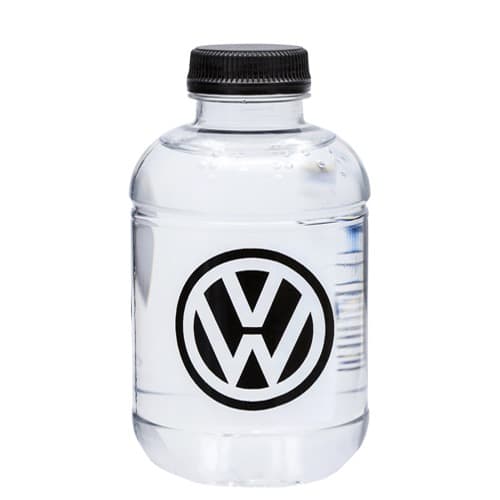 25cl Barcelona rPET Flasche. Direktdruck 1 farbig. Deckel schwarz