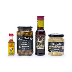 Espinaler Tapas Geschenkset für 1 Person - "Vegetarier allein zuhause" in Standard-Box