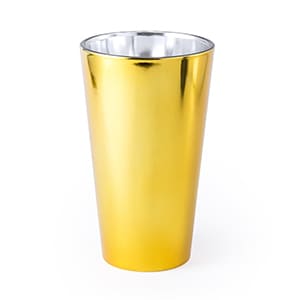 Rigel. 480ml Glas mit goldener Oberfläche. Ohne Personalisierung