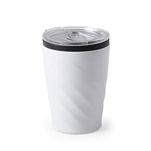 Revati. 350ml Weißmetallbecher mit Deckel. Ohne Personalisierung