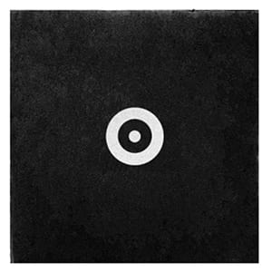 DP20 Double Point 20x20 Schwarze Serviette. Standard Lieferung. Einfarbiger Druck