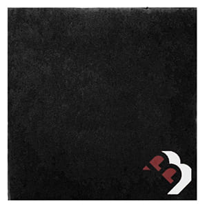 DP20 Double Point 20x20 Schwarze Serviette. Standard Lieferung. 2-Farbiger Druck