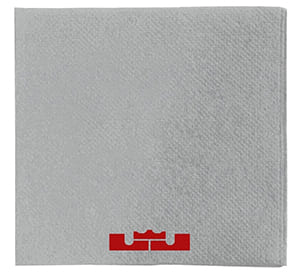 DP20 Double Point 20x20 Graue Serviette. Express Lieferung. Einfarbiger Druck