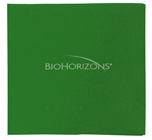 DP20 Double Point 20x20 Grüne Serviette. Express Lieferung. Einfarbiger Druck