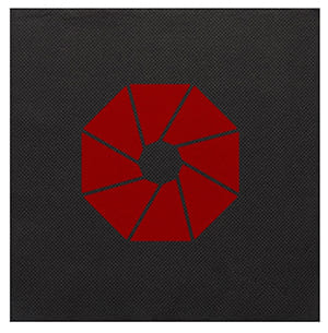 DP33 Double Point 33x33 Schwarze Serviette. Standard Lieferung. Einfarbiger Druck