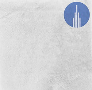 DC40 2-lagig 40x40 Weisse Serviette. Standard Lieferung. Einfarbiger Druck