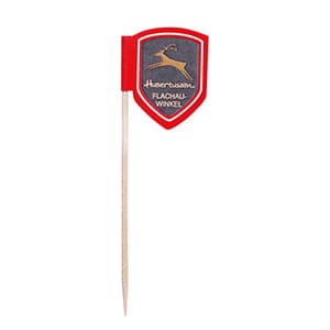 Party-Stick 8cm mit personalisierbarer Flagge. Mehrfarbiger Druck