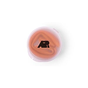 Silicone-me. Oranger Silikon-Trinkhalm. Einfarbiger Druck