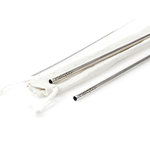 Metal-me. Metall-Trinkhalm Set. Laserdruck auf Halm