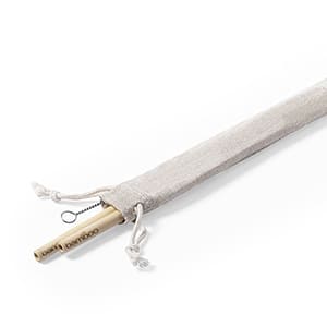 Bamboo-me. Bambus -Trinkhalm Set. Laserdruck auf Halm