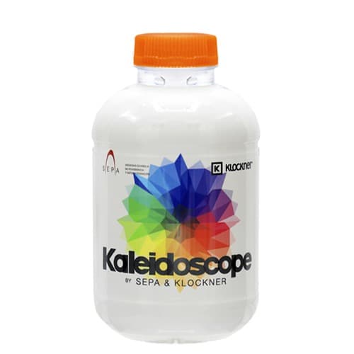 25cl Botella Barcelona rPET. Sleeve-Funda Completa a todo color. Tapón naranja