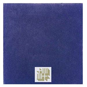 DP20 Double Point 20x20 Blaue Serviette. Standard Lieferung. 2-Farbiger Druck