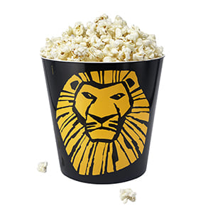Cubo negro de palomitas de 2,5l, personalizado Marcaje 1 color