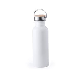 Milky. Bidón 80cl blanco de metal estilo retro. Sin personalizar