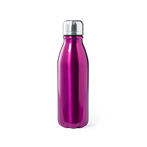 Ran. Bidón de metal de 550ml fucsia con acabado brillante. Sin personalizar