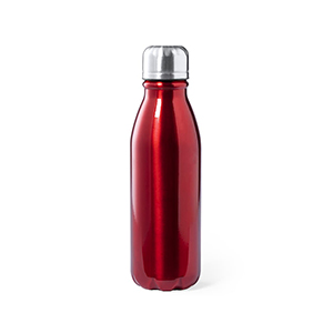 Ran. Bidón de metal de 550ml rojo con acabado brillante. Sin personalizar