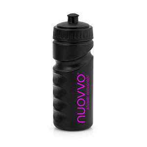 Iskan. Bidón personalizado de 50cl sport negro de plástico. Marcado a 1 color