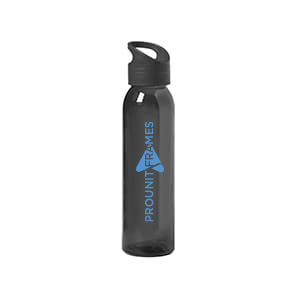Tislit. Botella de cristal personalizada negra de 470ml con tapón color sin BPA. 1 color