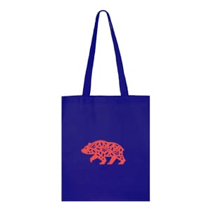 Fair. Sac non tissé bleu foncé. Sans marquage