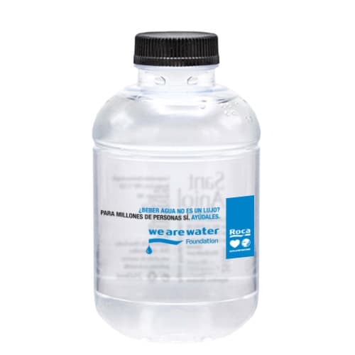 25cl Bouteille rPET Barcelona. Impression directe deux couleurs. Bouchon noir