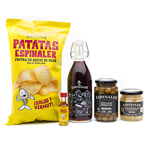 Pack Tapas Espinaler "J'adore partager, veggie" dans une boîte standard