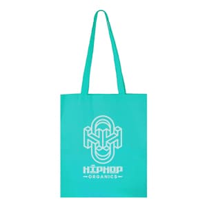 Fair. Customized Light blue non-woven bag. 1 color print