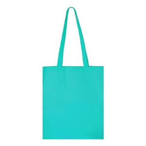 Fair. Light blue non-woven bag. Blank