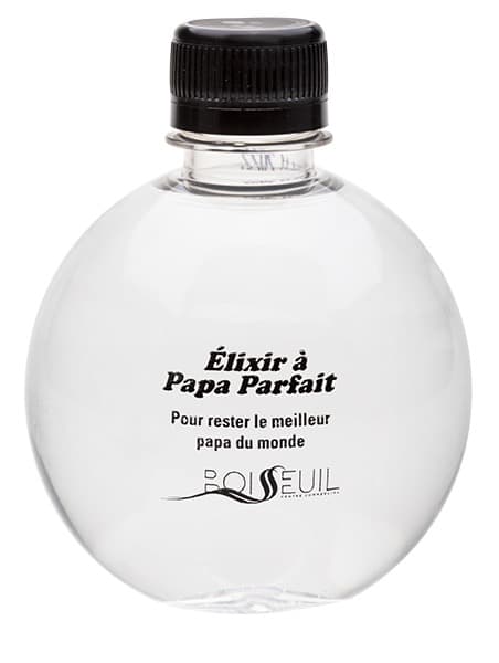 333 Round Bottle. Direct print 1 color. Black cap