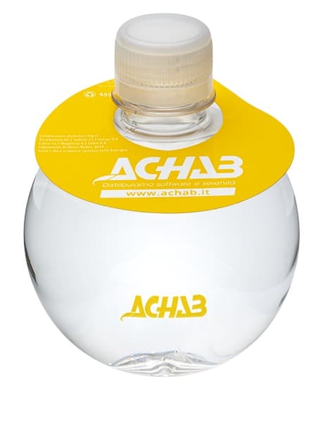 333 Round Bottle. Direct print + Paper neck 4 colors. clear cap