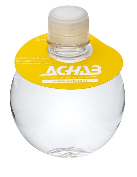333 Round Bottle. Paper neck 4 colors. clear cap