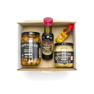 Tapas gift pack "Espinaler veggie tapas for one" in Customized box