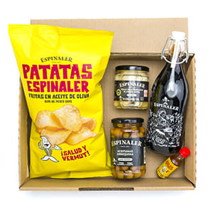 Tapas gift pack Espinaler "I love to share with veggies" in Customized box