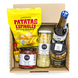 Tapas gift pack "Pepus veggie tapas for one" in Customized box