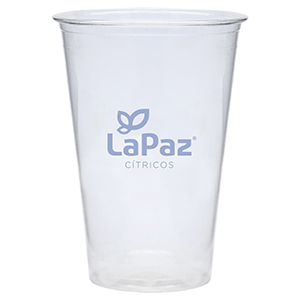 8oz Customized clear PLA Cup. 1 color print