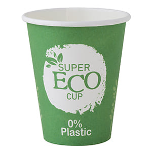 8oz SuperEco Customized paper cup. Full color. Standard delivery