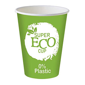 12oz SuperEco Customized paper cup. Full color. Standard delivery