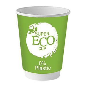 12oz SuperEco Customized paper cup double wall. Full area. Standard delivery