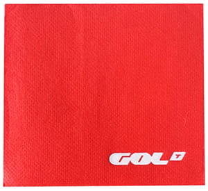 DP20 Double Point 20x20 Red Napkin. Express delivery. 1 color print