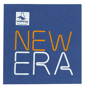 DP20 Double Point 20x20 blue Napkin. Express delivery. 2-color print