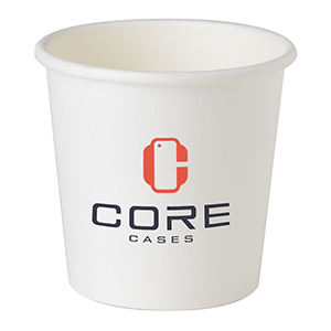 4oz SuperEco Customized white paper Cup. 2-print