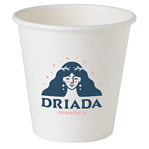 6oz-7oz SuperEco Customized white paper Cup. 2-print