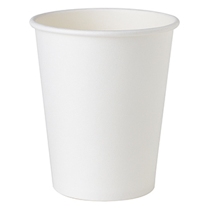 8oz SuperEco white paper Cup. Blank