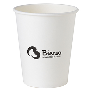 8oz Customized white Paper Cup. 1 color print