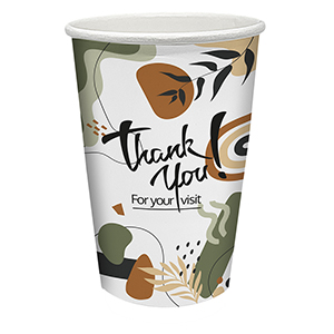16oz Customized paper cup full color. Standard delivery