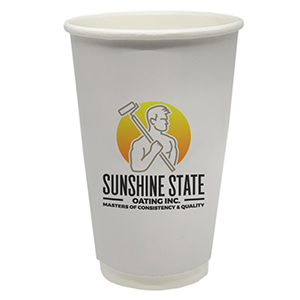 16oz Customized paper Cup double wall. Full color. Standard delivery