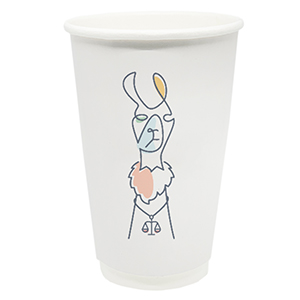 16oz Customized paper Cup double wall. Full color. Express delivery