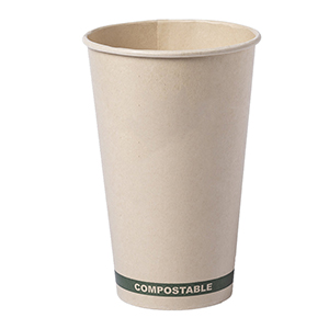 20oz Customized brown Paper Bio Cup. Blank