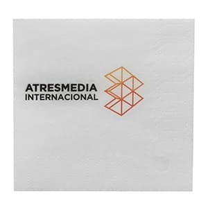 DC20 2-Ply 20x20 White Napkin. Standard delivery. 2-color print