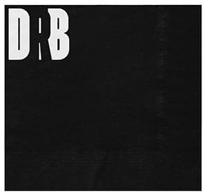 DC33 2-Ply 33x33 Black Napkin. Standard delivery. 1 color print