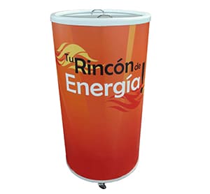 BC45 Customized Can Cooler. For rental. Full color